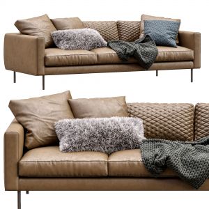 Boutique Leather Sofa By Moooi