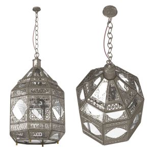 Moorish Moroccan Clear Glass Lantern