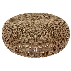 Round Rattan Pouf California