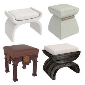 Four Pouf Stool