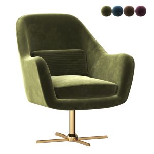 Velvet Swivel Lounge Chair