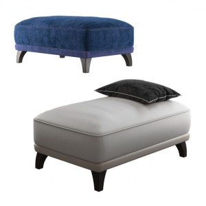 Danetti Leather Ottoman