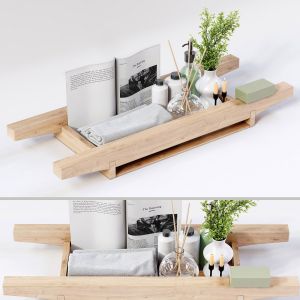 Wooden Bath Tidy 01