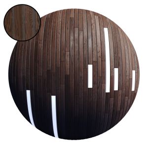 Striped Wood + Light Panels E / Pbr 4k / 2 Mats