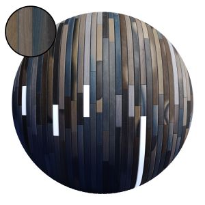 Striped Wood + Light Panels L / Pbr 4k / Sample