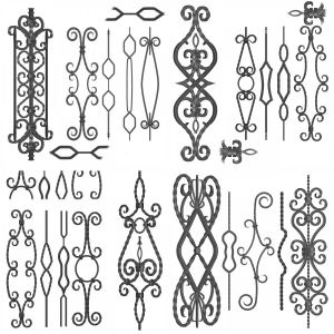 Wrought iron panel collection 02