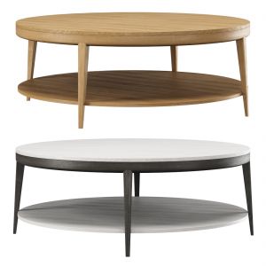 Trestle Round Coffee Table By Hbf Studio