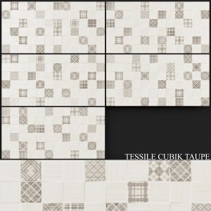 Keros Tessile Cubik Taupe 250x500