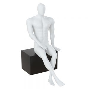 Mannequin Sits On Box 138