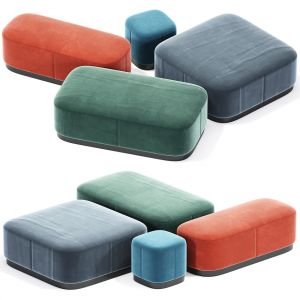 Modern Pouf Set