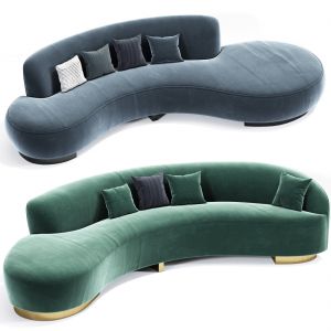 Serpentine Sofa And Freeform Curve Vladimir Sofa