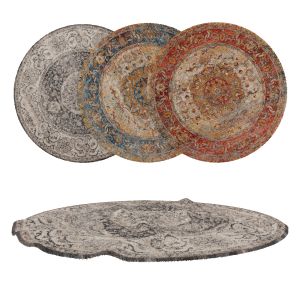 Round Rug Set 304