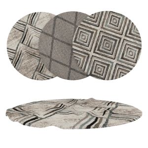 Round Rug Set 306