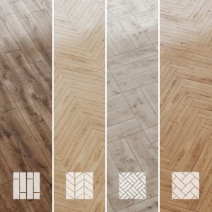 Wood Floor Oak Set 8