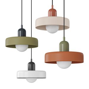 Ceramic Disc Orb Pendant | Hanging Lamp