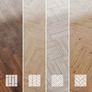 Wood Floor Oak Larch Set 9