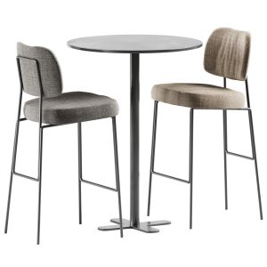 Genova Table By Isimar And Kapoor Bar Chair By Ann