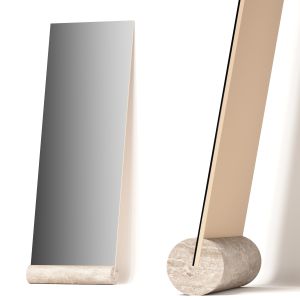 Addition Studio Travertine Floor Mirror