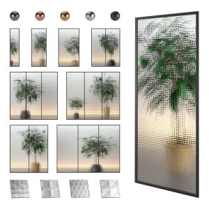 Glass Partition Set 01