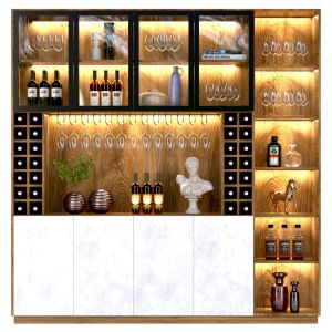 Home Bar. Alcohol, Wine, Glass