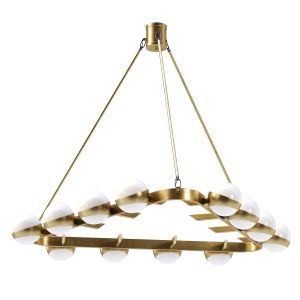 Large 1950s Chandelier By Maison Stilnovo