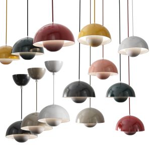 Flowerpot Vp1 Pendant By Verner Panton