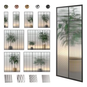 Glass Partition Set 03