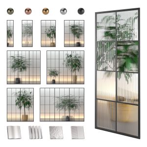 Glass Partition Set 04