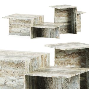 Distinct Travertine Coffee Tables By Ferm Living