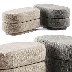 Ferm Living Pouf Oval Faded