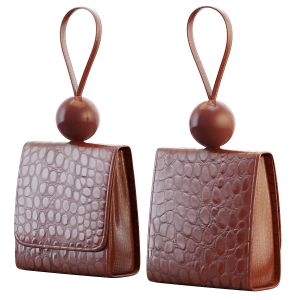 Ball Croc-effect Leather Tote