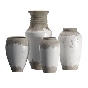 Siena Rustic Ceramic Floor Tulip Vases