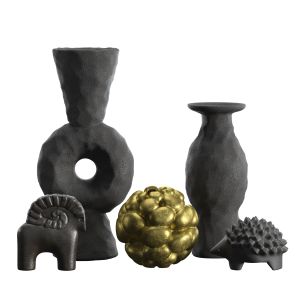 Volcanic Vases Decor Set