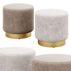 Keira Velvet Ottoman By Structube