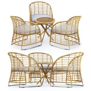 Outdoor Garden Furniture Set_v04