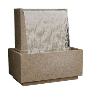 Falling water fountain