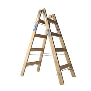 Krause Stabilo Double-sided Wooden Step-ladder