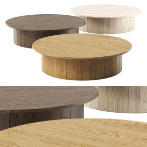 Eric Wooden Round Coffee Table By Bpoint Design