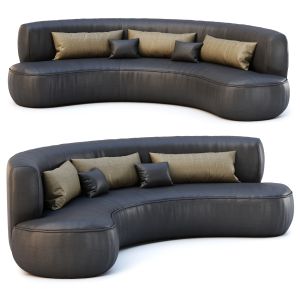 Jenifer Restaurant Leather Sofa