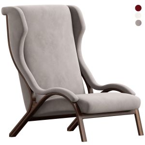 Italian Cavour Armchair In Petrol Fabric By Gregot