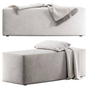 Large Rectangular Pouffe By Iroco Design