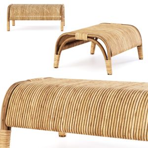 Elli Rattan Ottoman By Bpoint Design