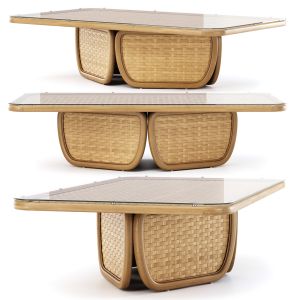 Lucy Rattan Rectangular Table