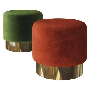 Avalon Ottoman Persimmon By Arteriors