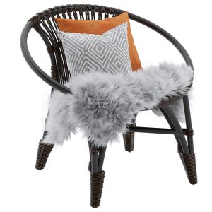 Rattan Armchair With Armsets