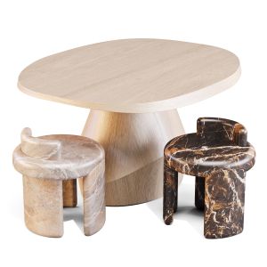 Collection Particuliere: Yab Table And Kafa Stool