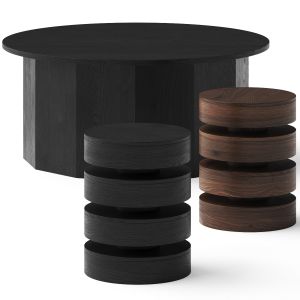 West Elm Exton Coffee And Floating Disks Side Tabl