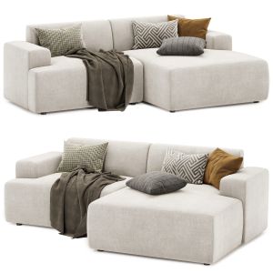 2 Piece Hoekbank Melva Corner Sofa