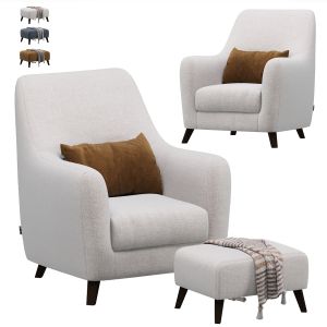 Newbury Armchair Velvet Latte