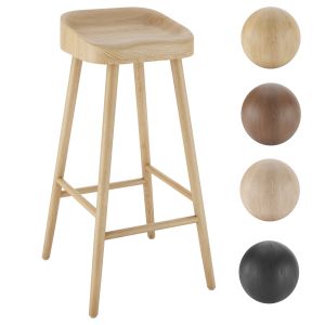 Cox & Cox Weathered Oak Counter Stool